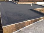 Bitumen dakbedekking geplaatst